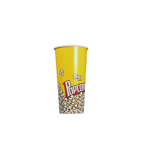 ROUND POPCORN TUB 24 OZ (500 PIECES PER CARTON)